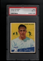 1934 Goudey #42  John Allen PSA 5 EX   NEW YORK YANKEES